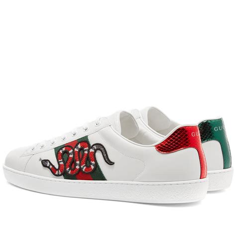 Gucci New Ace GRG Snake Sneaker White 